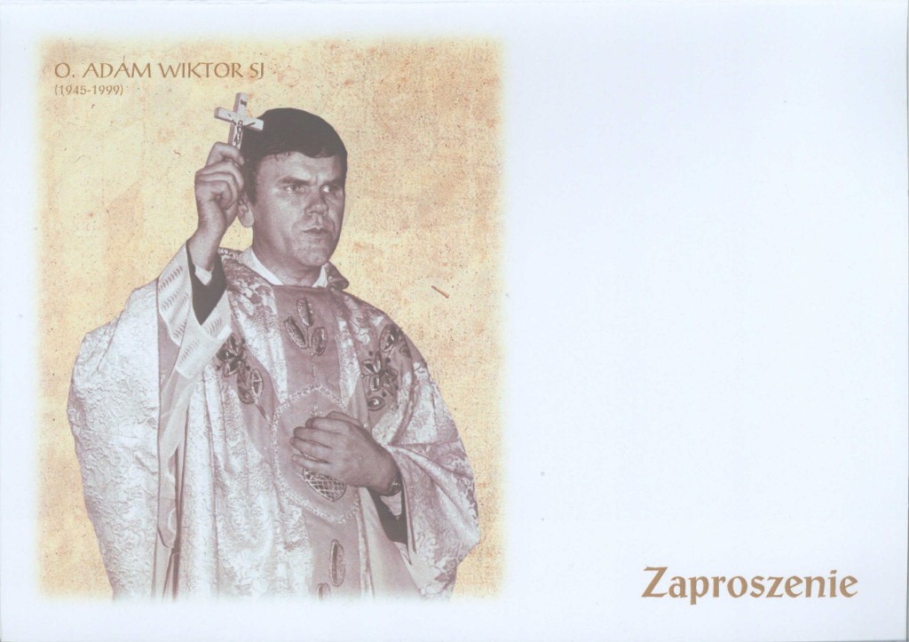 zaproszenie o. Adam Wiktor